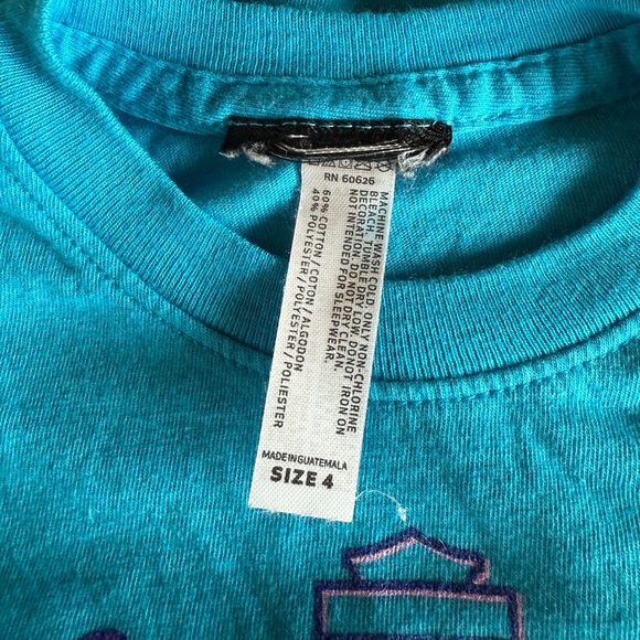 Harley Davidson Kids Teal and Purple Graphic Tee - {4} - Picture 2 of 3